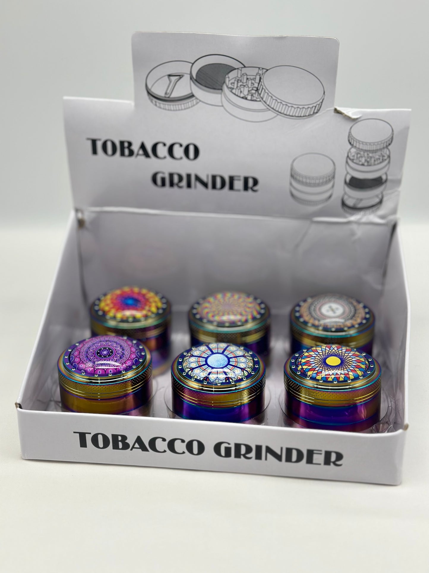 45mm Metal Zinc Alloy Herb Tobacco Grinder Hand Muller Smoke Crusher Spice