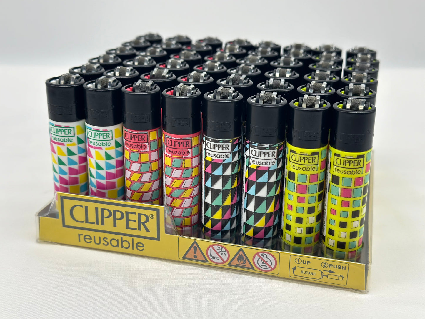 1 X Clipper Reusable Lighter. Designs selected randomly