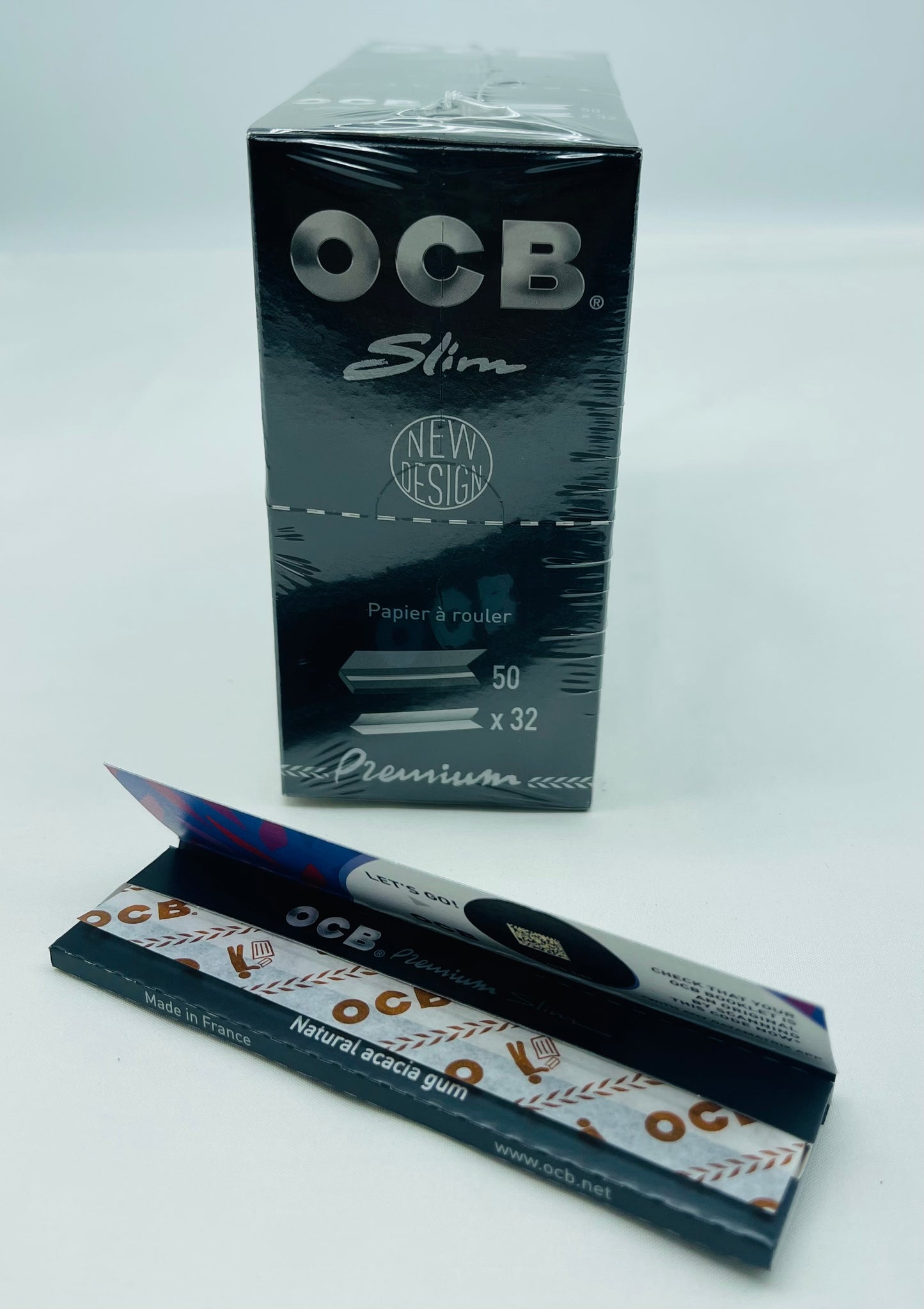 One Full Pack of OCB Slim King size Rolling Papers. Total of 50 Booklets