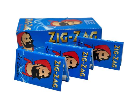 5 X booklets Zig-Zag Blue Double  Cigarette Rolling Papers. Total of 5 Double Booklets