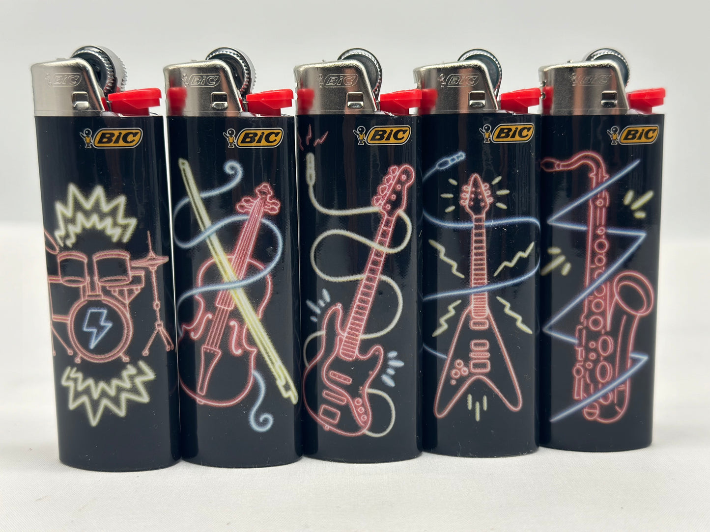 1 X Large BIC Lighter Multicoloured. Designs Selected Randomly