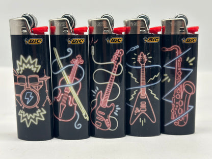 1 X Large BIC Lighter Multicoloured. Designs Selected Randomly
