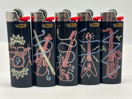 1 X Large BIC Lighter Multicoloured. Designs Selected Randomly